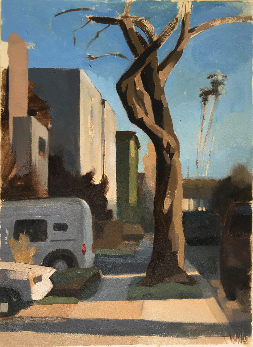Oil Sketch of Emeryville